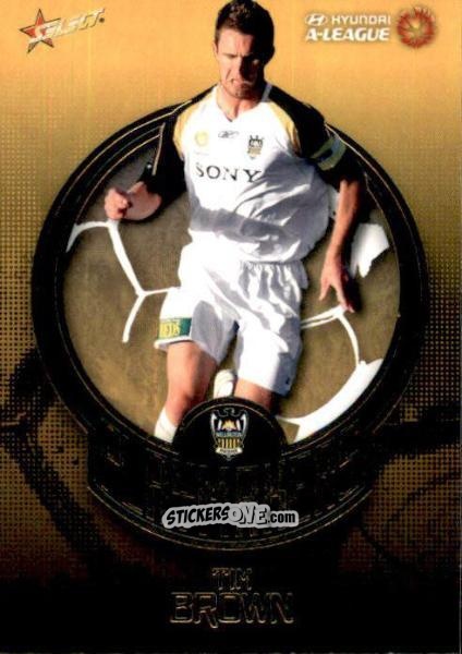 Sticker Tim Brown - Hyundai A-League 2008-2009 n. PM15 - Select