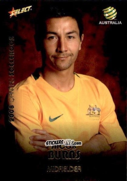 Cromo Jacob Burns - Hyundai A-League 2008-2009 n. SR20 - Select
