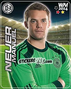 Sticker Manuel Neuer - Stars WM 2014 n. 1 - Ferrero