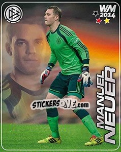 Sticker Manuel Neuer - Stars WM 2014 n. 2 - Ferrero