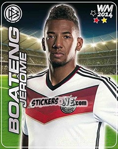 Sticker Jerôme Boateng - Stars WM 2014 n. 7 - Ferrero