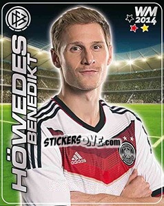 Sticker Benedikt Höwedes - Stars WM 2014 n. 10 - Ferrero