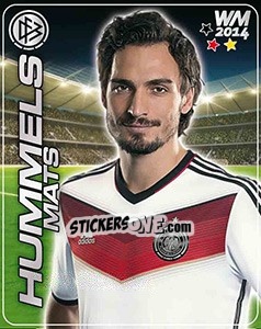 Sticker Mats Hummels - Stars WM 2014 n. 12 - Ferrero