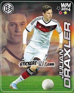 Sticker Julian Draxler - Stars WM 2014 n. 23 - Ferrero