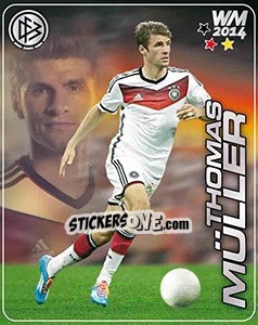 Sticker Thomas Müller - Stars WM 2014 n. 31 - Ferrero