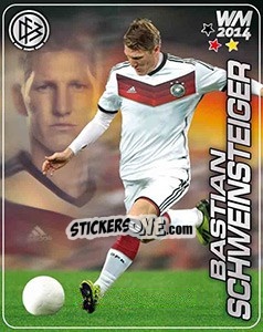 Sticker Bastian Schweinsteiger - Stars WM 2014 n. 39 - Ferrero