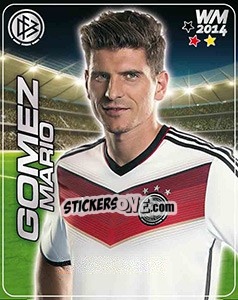 Figurina Mario Gomez - Stars WM 2014 - Ferrero