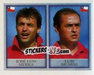 Sticker Jose Luis Sierra / Luis Mussri - England 1998 - Merlin
