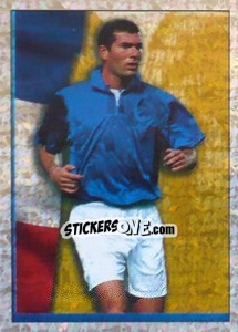 Sticker Zinedine Zidane (Players to Watch) - England 1998 n. 207 - Merlin