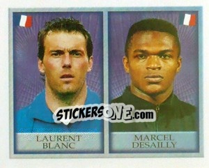 Sticker Laurent Blanc / marcel Desailly - England 1998 - Merlin