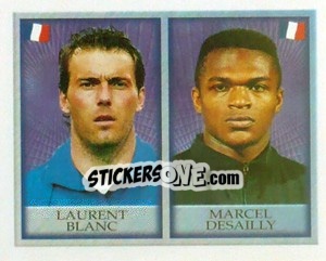 Sticker Laurent Blanc / marcel Desailly - England 1998 n. 212 - Merlin