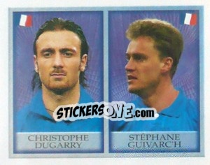 Sticker Christophe Dugarry / Stephane Guivarch - England 1998 - Merlin