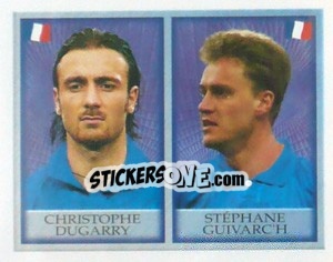 Sticker Christophe Dugarry / Stephane Guivarch - England 1998 n. 216 - Merlin
