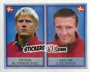 Sticker Peter Schmeichel / Jacob Laursen - England 1998 n. 218 - Merlin