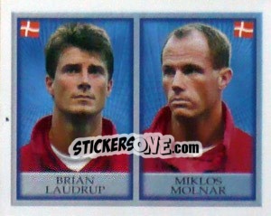 Sticker Brian Laudrup / Miklos Molnar - England 1998 - Merlin