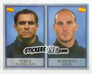 Sticker Sergi Barjuan / Roberto Rios - England 1998 n. 230 - Merlin