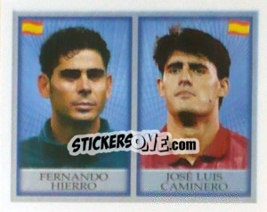 Sticker Fernando Hierro / Jose Luis Caminero - England 1998 n. 231 - Merlin