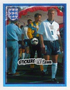 Sticker Alan Shearer (vs Moldova Away) - England 1998 n. 10 - Merlin