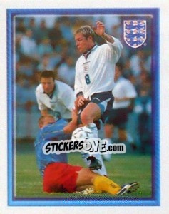 Cromo Paul Gascoigne (vs Moldova Away) - England 1998 - Merlin