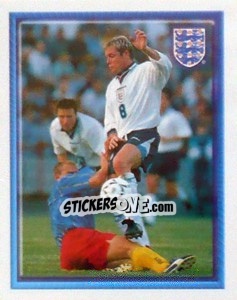 Sticker Paul Gascoigne (vs Moldova Away) - England 1998 n. 11 - Merlin