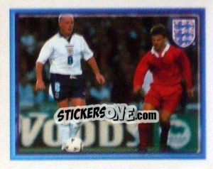 Cromo Paul Gascoigne (vs Poland Home) - England 1998 - Merlin