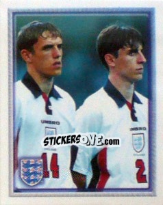 Sticker Phil Neville (Player Profile) - England 1998 - Merlin