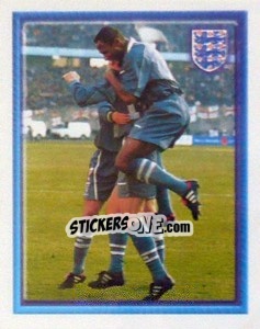 Sticker Goal Celebration (vs Georgia Away) - England 1998 n. 30 - Merlin