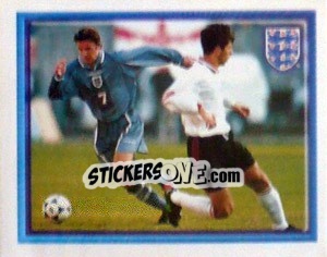 Cromo David Beckham (vs Georgia Away) - England 1998 - Merlin