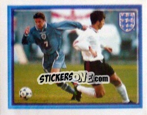 Sticker David Beckham (vs Georgia Away) - England 1998 n. 32 - Merlin