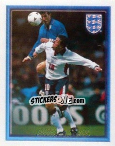 Sticker Matt Le Tissier (vs Italy Home) - England 1998 n. 37 - Merlin