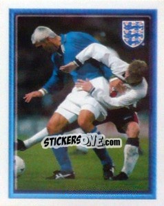 Sticker Teddy Sheringham (vs Italy Home) - England 1998 n. 38 - Merlin