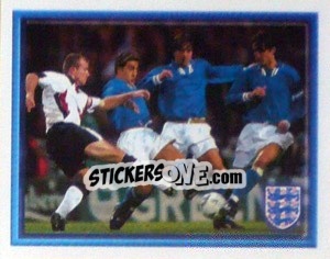 Sticker Alan Shearer (vs Italy Home) - England 1998 n. 41 - Merlin