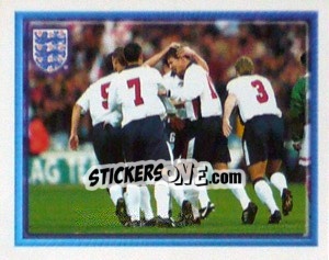 Sticker Goal Celebration (vs Mexico Friendly) - England 1998 n. 48 - Merlin