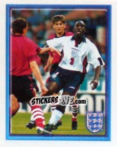 Sticker Sol Campbell (vs Georgia Home) - England 1998 - Merlin