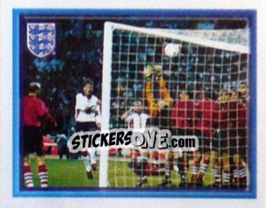Sticker Teddy Sheringham scores (vs Georgia Home) - England 1998 - Merlin