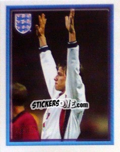 Sticker David Beckham (vs Georgia Home) - England 1998 n. 59 - Merlin