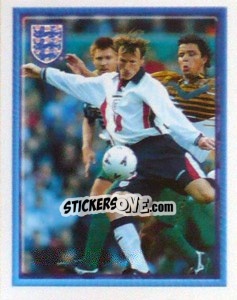 Sticker Teddy Sheringham (vs South Africa Friendly) - England 1998 - Merlin
