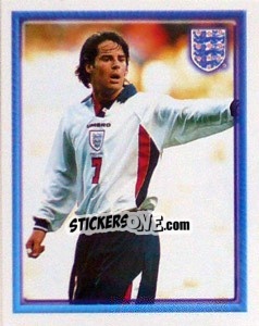 Sticker Jamie Redknapp (vs South Africa Friendly) - England 1998 - Merlin