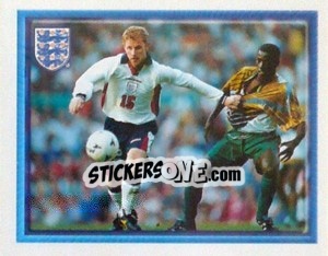 Sticker Nicky Butt (vs South Africa Friendly) - England 1998 - Merlin