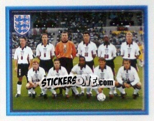 Sticker England Team Photo (vs Italy Le Tournoi De France) - England 1998 - Merlin