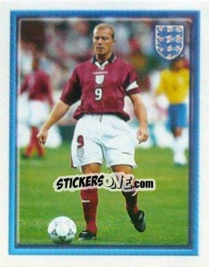Sticker Alan Shearer (vs Brazil Le Tournoi De France) - England 1998 - Merlin