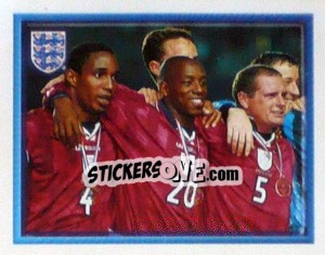Sticker England Players (vs Brazil Le Tournoi De France) - England 1998 - Merlin