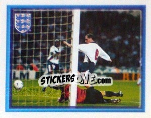 Sticker Paul Gascoigne scores (vs Moldova Home) - England 1998 - Merlin