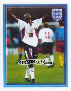 Cromo Ian Wright (vs Moldova Home) - England 1998 - Merlin