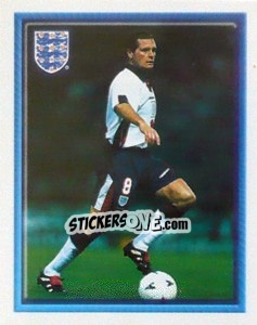 Sticker Paul Gascoigne scores (vs Cameroon Friendly) - England 1998 - Merlin