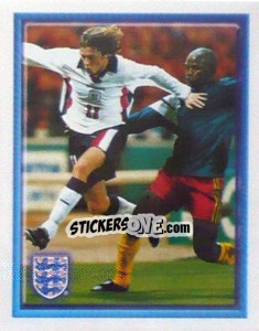 Sticker Steve McManaman (vs Cameroon Friendly) - England 1998 n. 129 - Merlin