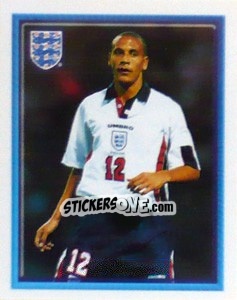 Sticker Rio Ferdinand (vs Cameroon Friendly) - England 1998 - Merlin