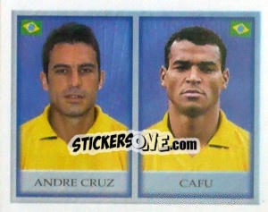 Sticker Andre Cruz / Cafu - England 1998 - Merlin