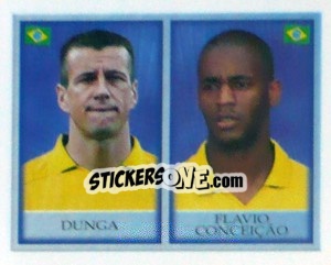 Cromo Dunga / Flavio Conceição - England 1998 - Merlin