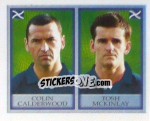 Sticker Colin Calderwood / Tosh McKinlay - England 1998 n. 185 - Merlin